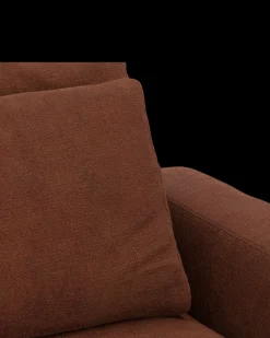 Rio hjørnesofa med pufafslutning venstre og bred arm