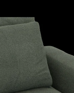 Rio hjørnesofa med pufafslutning venstre og bred arm