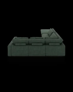 Rio hjørnesofa med pufafslutning venstre og bred arm