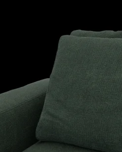 Rio hjørnesofa med pufafslutning højre og bred arm