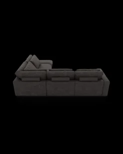 Rio hjørnesofa med pufafslutning højre og bred arm