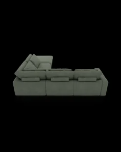 Rio hjørnesofa med pufafslutning højre og bred arm