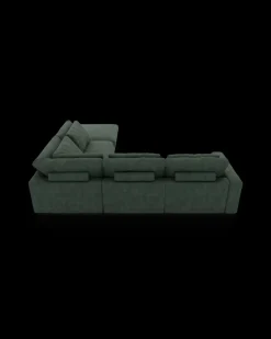 Rio hjørnesofa med pufafslutning højre og bred arm