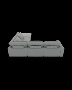 Rio hjørnesofa med pufafslutning højre og bred arm