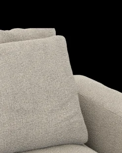 Rio hjørnesofa med pufafslutning venstre og bred arm