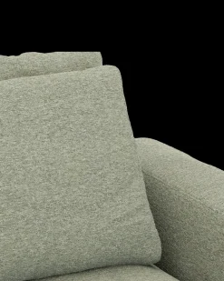 Rio hjørnesofa med pufafslutning venstre og bred arm