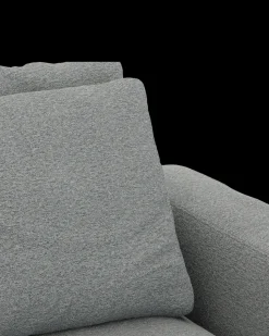 Rio hjørnesofa med pufafslutning venstre og bred arm