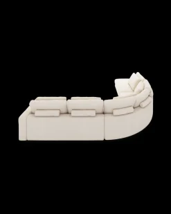 Rio hjørnesofa med pufafslutning venstre og stort hjørne