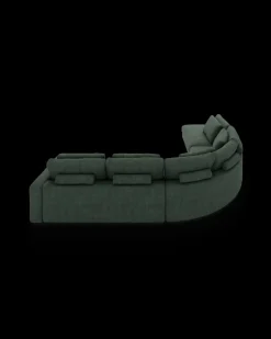 Rio hjørnesofa med pufafslutning venstre og stort hjørne