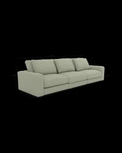 Rio sofa 3 pers. med bredde arme