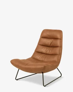 Siesta loungestol, cognac