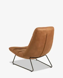 Siesta loungestol, cognac