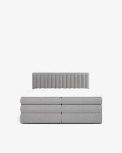 Simo magasinseng 160x200 m/gavl, grå