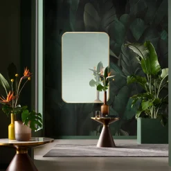 Simply vægspejl, messing