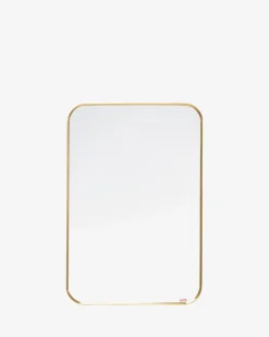 Simply vægspejl, messing