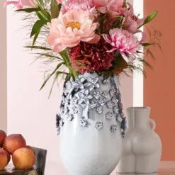 Sommerfugle vase, lys blå