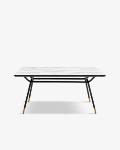 South beach spisebord, hvid marmor look