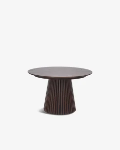 Stella spisebord inkl. 2 tillægsplader, røget eg