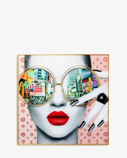 Times square view, glas galleri