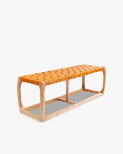 Torres bænk stor, cognac