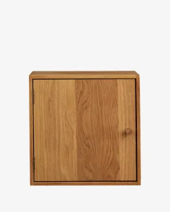 Townsville væghylde m/låge, eg