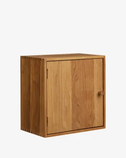 Townsville væghylde m/låge, eg