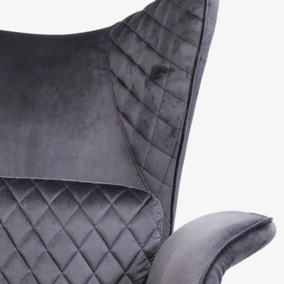 Tudor lænestol, sort velour