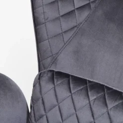 Tudor lænestol, sort velour