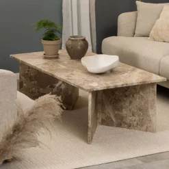 Vega sofabord, latte marmor