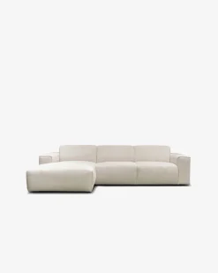 Vilanova sofa m/chaiselong, hvid