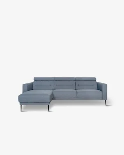 Vizion sofa m/chaiselong, blå