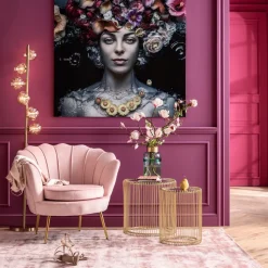 Water Lilly lænestol, rosa