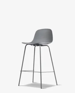 Whitby barstol, lys grå