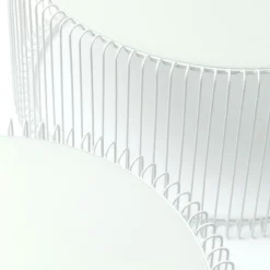 Wire sofabordssæt, hvid 2/sæt