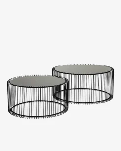 Wire sofabordssæt, sort