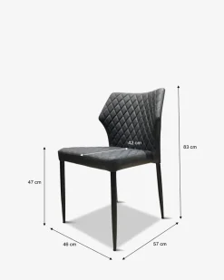 Ydun spisebordsstol, Antracit grå