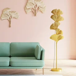 Yuva gulvlampe, guld