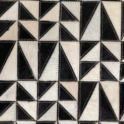 Zigzag tæppe sort/hvid 170x240 cm